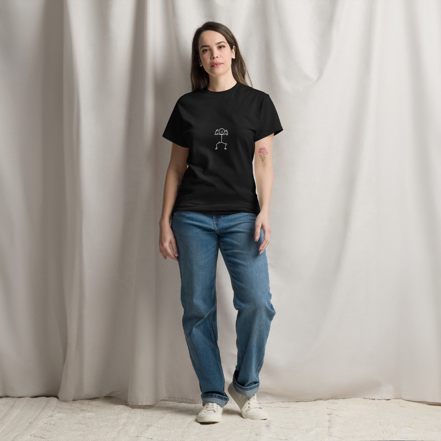 Flexing Stick Figure classic tee