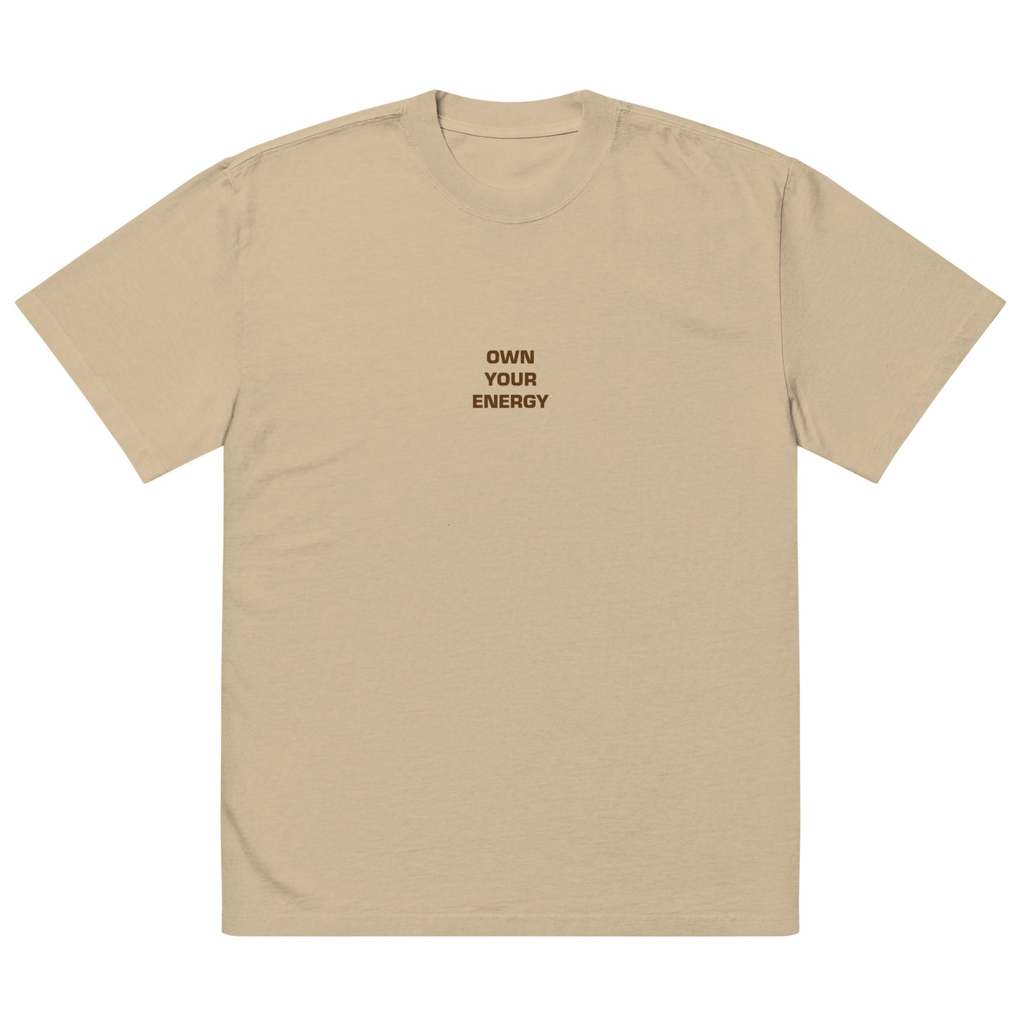 Own Your Energy Oversized faded t-shirt